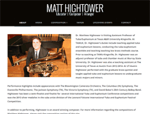 Tablet Screenshot of matthightower.com
